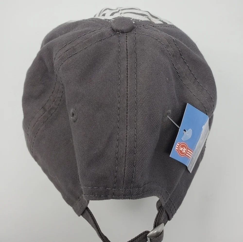 NWT KENWORTH GREY STRIPE COTTON PATCH ADJUSTABLE BASEBALL HAT WOMAN OS TRUCKER